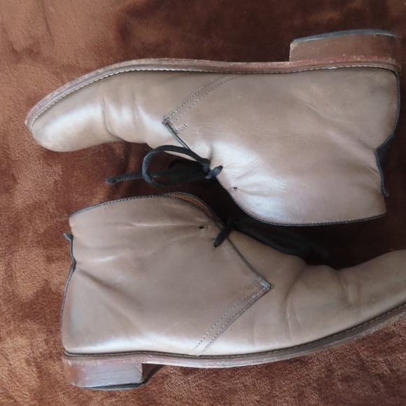 Penny Luck Visionary Falcon Gray Leather Chukka Boots Men's 12 M - Picture 6 of 10